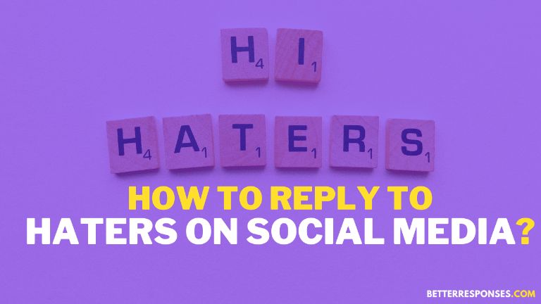 how to reply to haters on social media