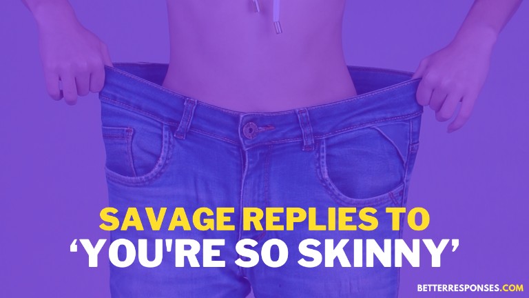 Savage replies to skinny shaming comment