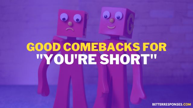 Good Comebacks For You're Short