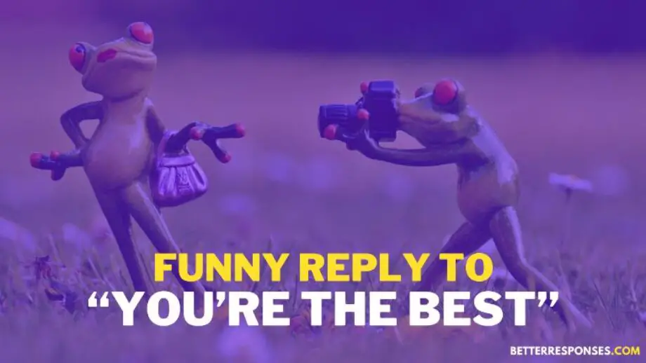 17 Great Replies To “You're The Best” • Better Responses