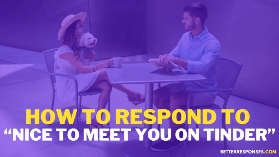 How To Respond To Nice To Meet You