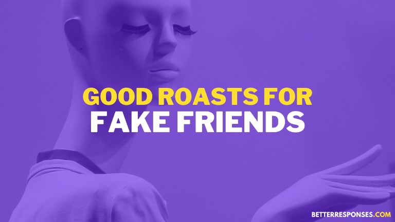 Good Roasts For Fake Friends