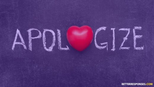 What to say when someone apologizes over text