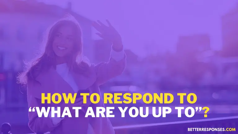 17 Funny Answers To What Are You Up To And Its Meaning Better 