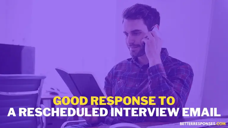 How To Reply To A Rescheduled Meeting Or Interview
